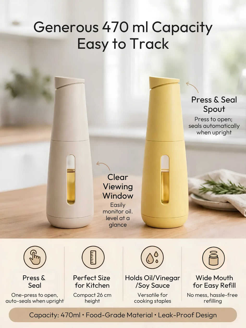 Press & Seal Oil Dispenser