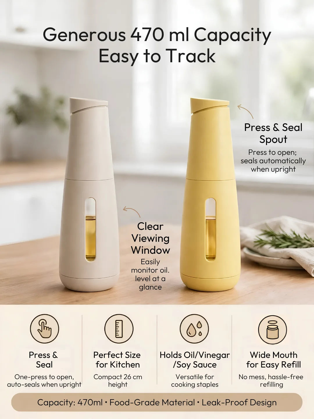 Press & Seal Oil Dispenser