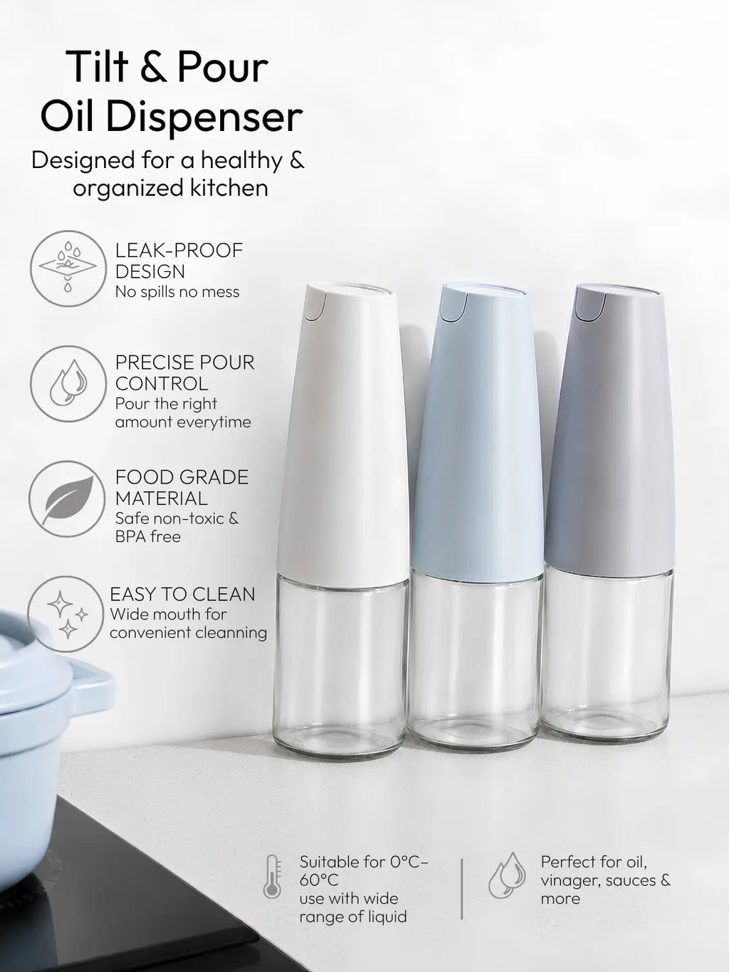 Tilt & Pour Oil Dispenser